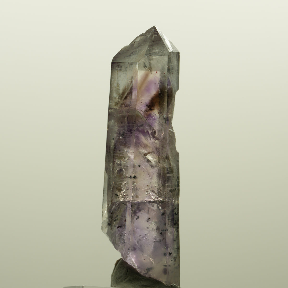Harlekin Lemurian Skelett Phantom Amethyst Streep Mine, Namibia 54*15*13mm #15123