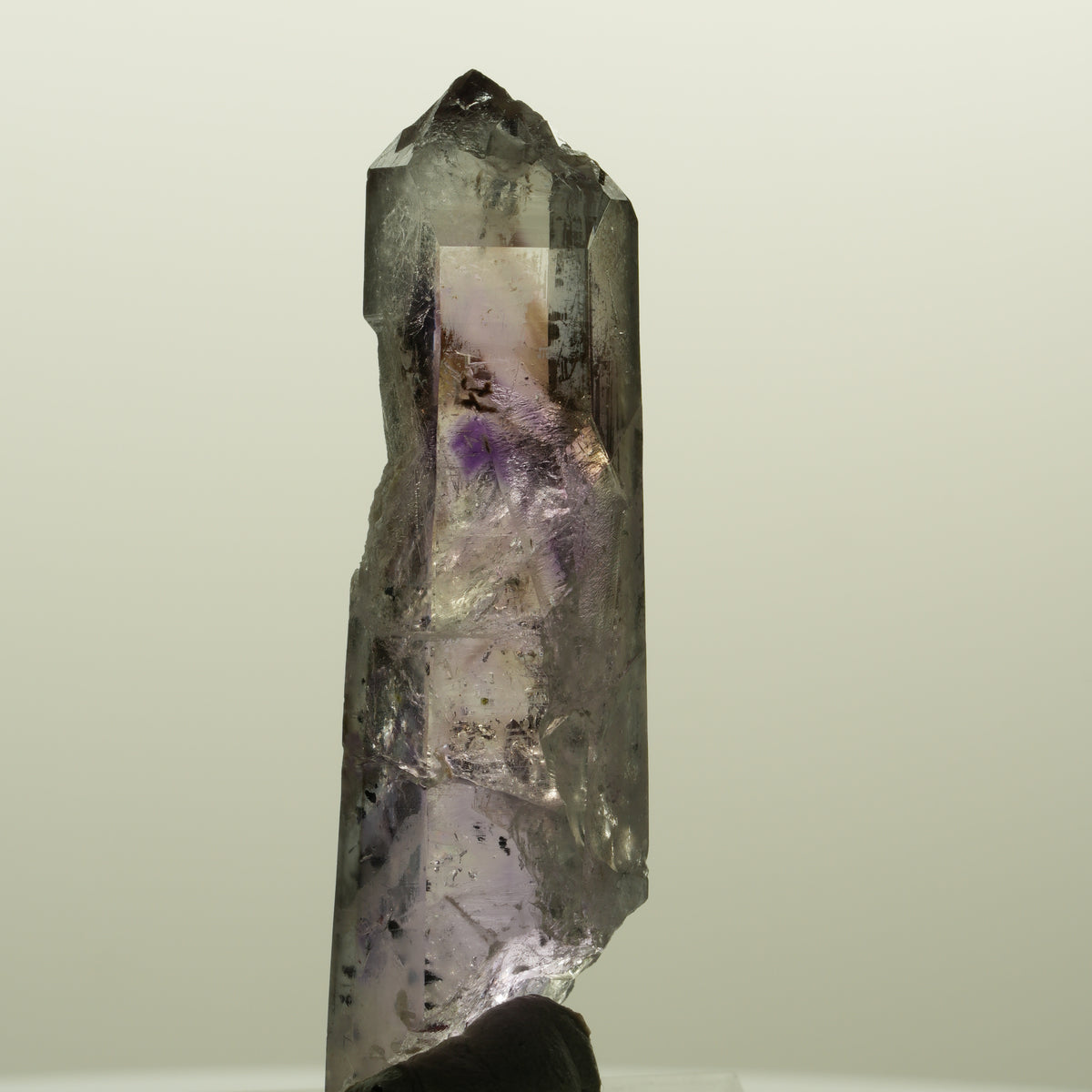 Harlekin Lemurian Skelett Phantom Amethyst Streep Mine, Namibia 54*15*13mm #15123