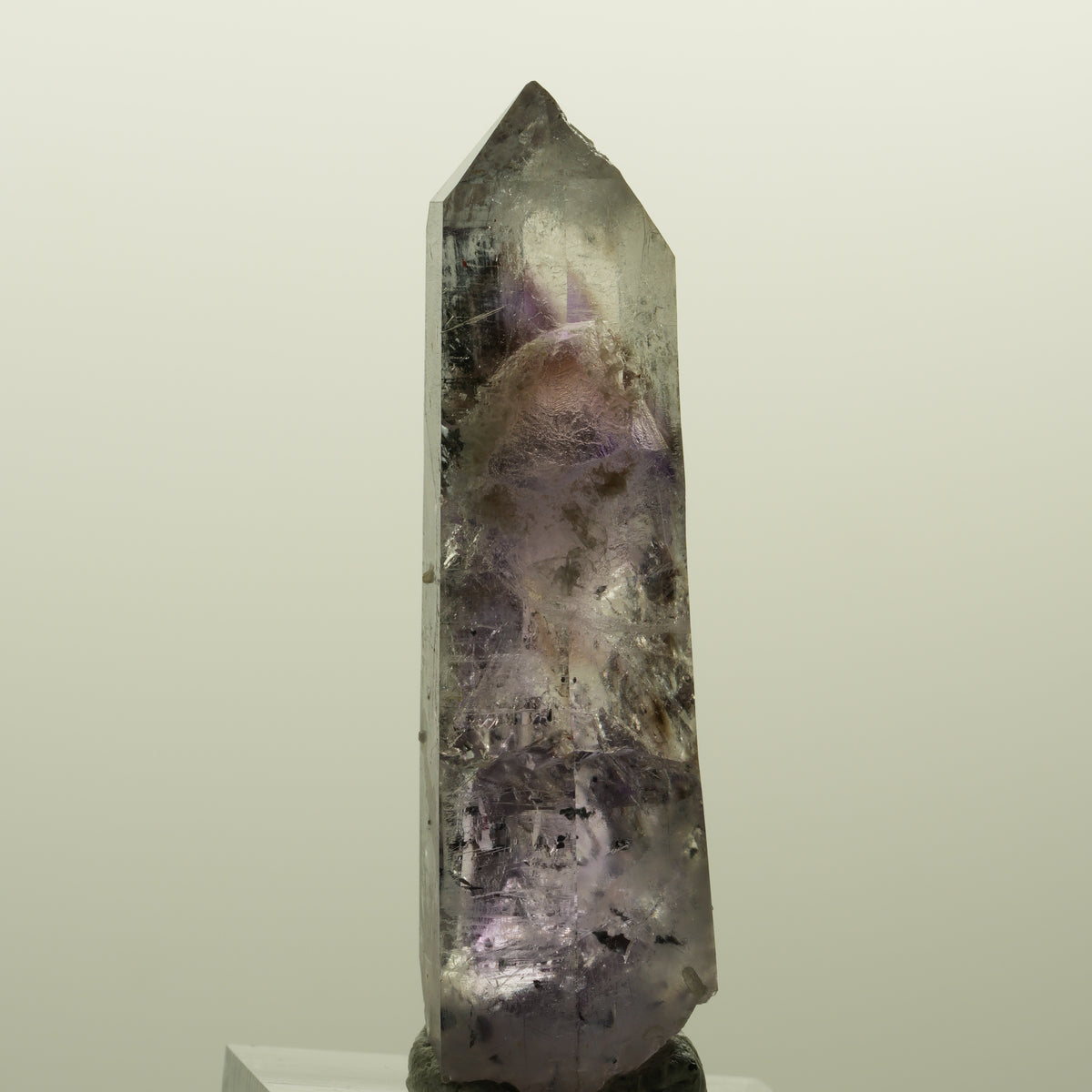 Harlekin Lemurian Skelett Phantom Amethyst Streep Mine, Namibia 54*15*13mm #15123