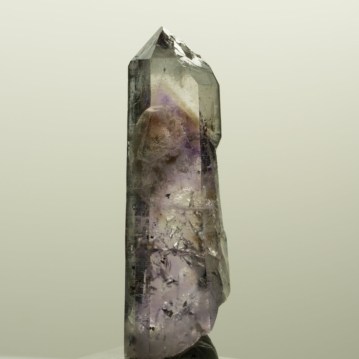 Harlekin Lemurian Skelett Phantom Amethyst Streep Mine, Namibia 54*15*13mm #15123