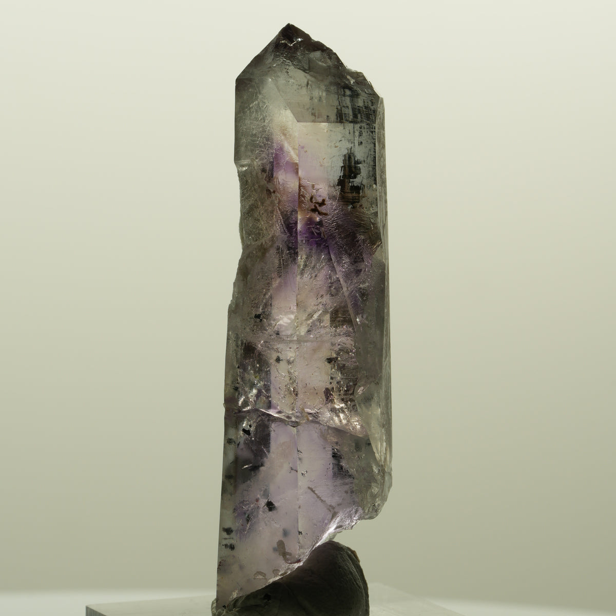 Harlekin Lemurian Skelett Phantom Amethyst Streep Mine, Namibia 54*15*13mm #15123
