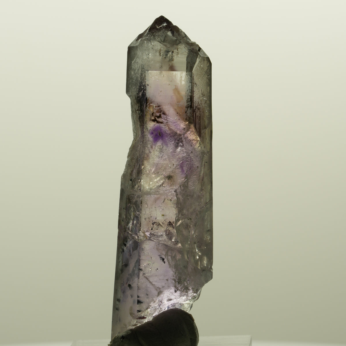 Harlekin Lemurian Skelett Phantom Amethyst Streep Mine, Namibia 54*15*13mm #15123