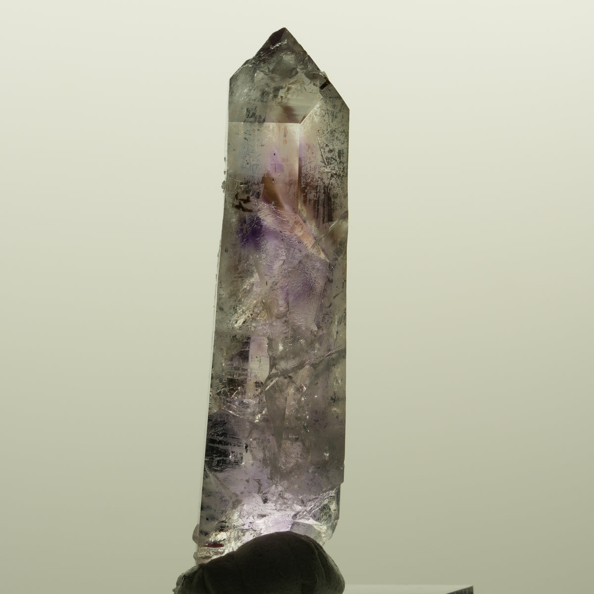Harlekin Lemurian Skelett Phantom Amethyst Streep Mine, Namibia 54*15*13mm #15123