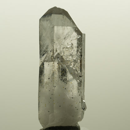 Skelett Rauchquarz mit Analcim, Hämatit, Epidot Streep Mine, Namibia 55*21*17mm #15124
