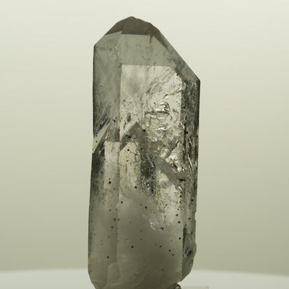 Skelett Rauchquarz mit Analcim, Hämatit, Epidot Streep Mine, Namibia 55*21*17mm #15124