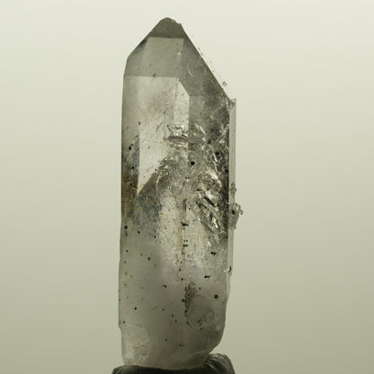 Skelett Rauchquarz mit Analcim, Hämatit, Epidot Streep Mine, Namibia 55*21*17mm #15124