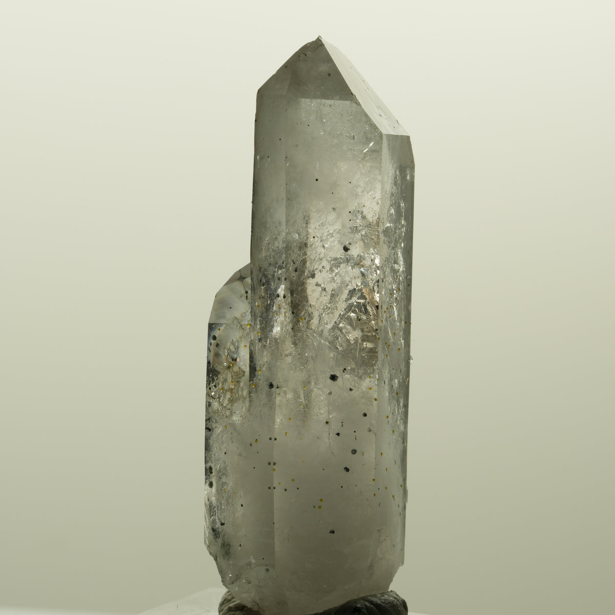 Skelett Rauchquarz mit Analcim, Hämatit, Epidot Streep Mine, Namibia 55*21*17mm #15124
