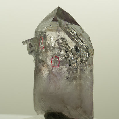 Enhydro Skelett Phantom Amethyst, Analcim Prehnit Epidot, 2x Blase Streep Mine, Namibia 52*38*21mm #15126