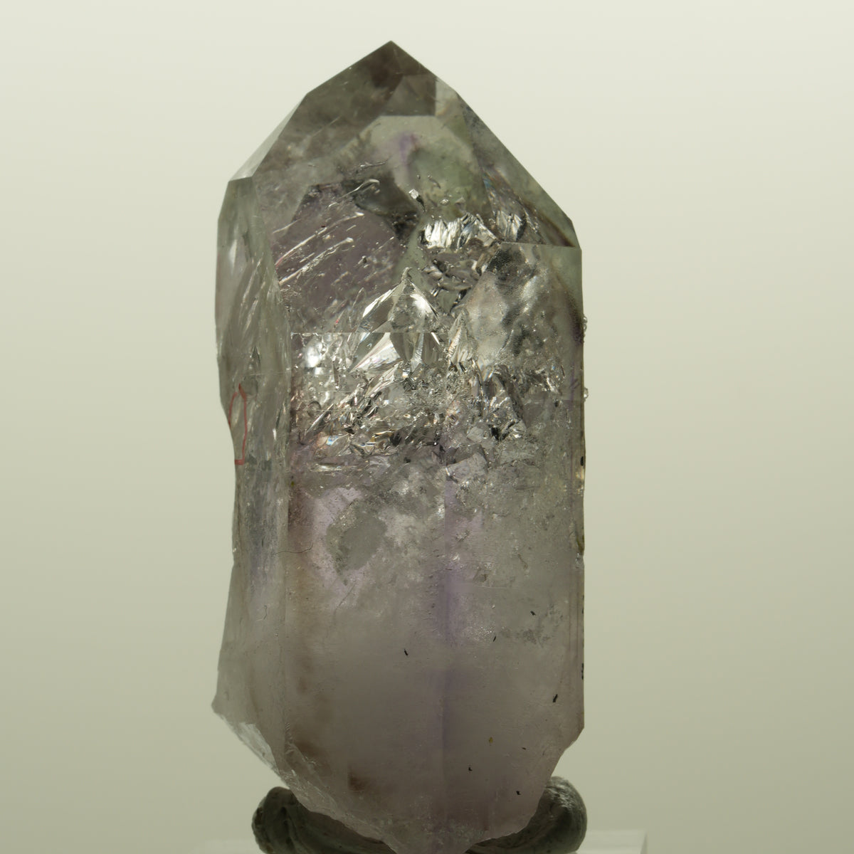Enhydro Skelett Phantom Amethyst, Analcim Prehnit Epidot, 2x Blase Streep Mine, Namibia 52*38*21mm #15126