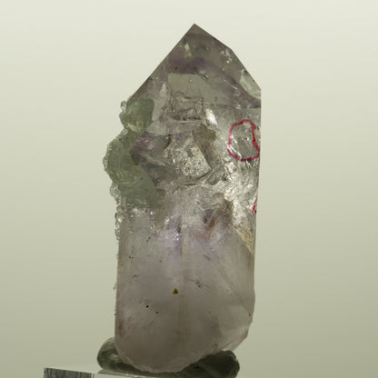 Enhydro Skelett Phantom Amethyst, Analcim Prehnit Epidot, 2x Blase Streep Mine, Namibia 52*38*21mm #15126