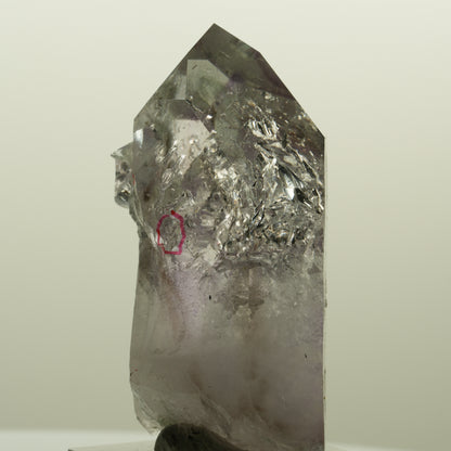 Enhydro Skelett Phantom Amethyst, Analcim Prehnit Epidot, 2x Blase Streep Mine, Namibia 52*38*21mm #15126