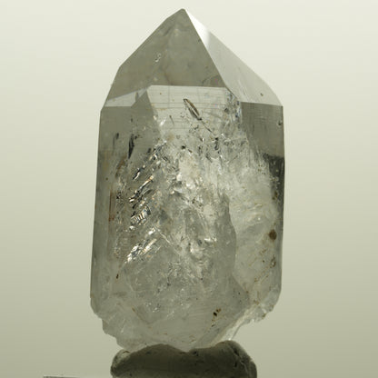 Lemurian Skelett Rauchquarz mit Analcim, Hämatit Streep Mine, Namibia 55*34*21mm #15128