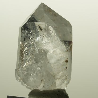 Lemurian Skelett Rauchquarz mit Analcim, Hämatit Streep Mine, Namibia 55*34*21mm #15128