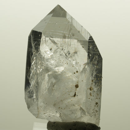 Lemurian Skelett Rauchquarz mit Analcim, Hämatit Streep Mine, Namibia 55*34*21mm #15128
