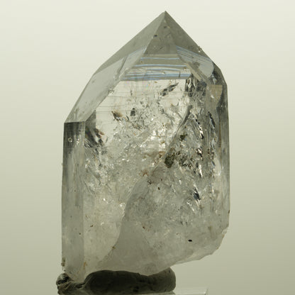 Lemurian Skelett Rauchquarz mit Analcim, Hämatit Streep Mine, Namibia 55*34*21mm #15128