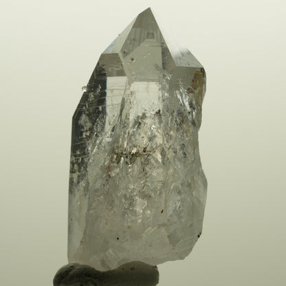 Lemurian Skelett Rauchquarz mit Analcim, Hämatit Streep Mine, Namibia 55*34*21mm #15128