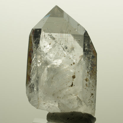 Lemurian Skelett Rauchquarz mit Analcim, Hämatit Streep Mine, Namibia 55*34*21mm #15128