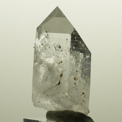 Lemurian Skelett Rauchquarz mit Analcim, Hämatit Streep Mine, Namibia 55*34*21mm #15128