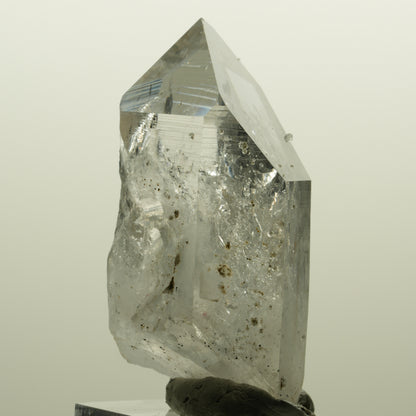 Lemurian Skelett Rauchquarz mit Analcim, Hämatit Streep Mine, Namibia 55*34*21mm #15128