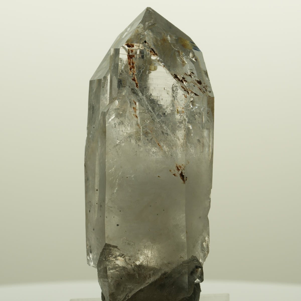 Lemurian Skelett Rauchquarz mit Hämatit, Epidot Streep Mine, Namibia 56*24*19mm #15129