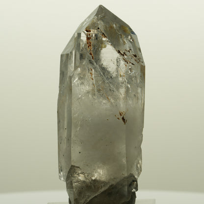 Lemurian Skelett Rauchquarz mit Hämatit, Epidot Streep Mine, Namibia 56*24*19mm #15129