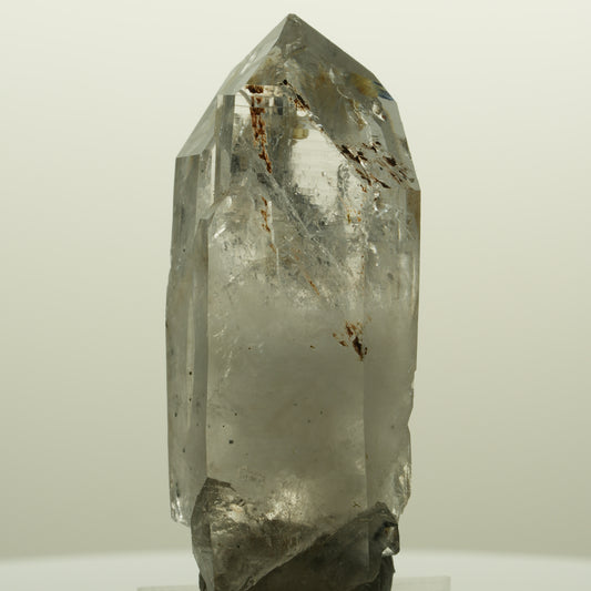 Lemurian Skelett Rauchquarz mit Hämatit, Epidot Streep Mine, Namibia 56*24*19mm #15129