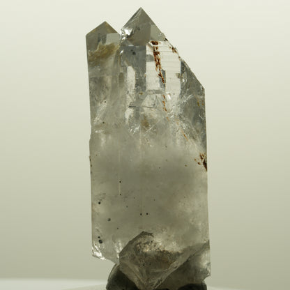 Lemurian Skelett Rauchquarz mit Hämatit, Epidot Streep Mine, Namibia 56*24*19mm #15129