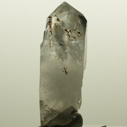 Lemurian Skelett Rauchquarz mit Hämatit, Epidot Streep Mine, Namibia 56*24*19mm #15129