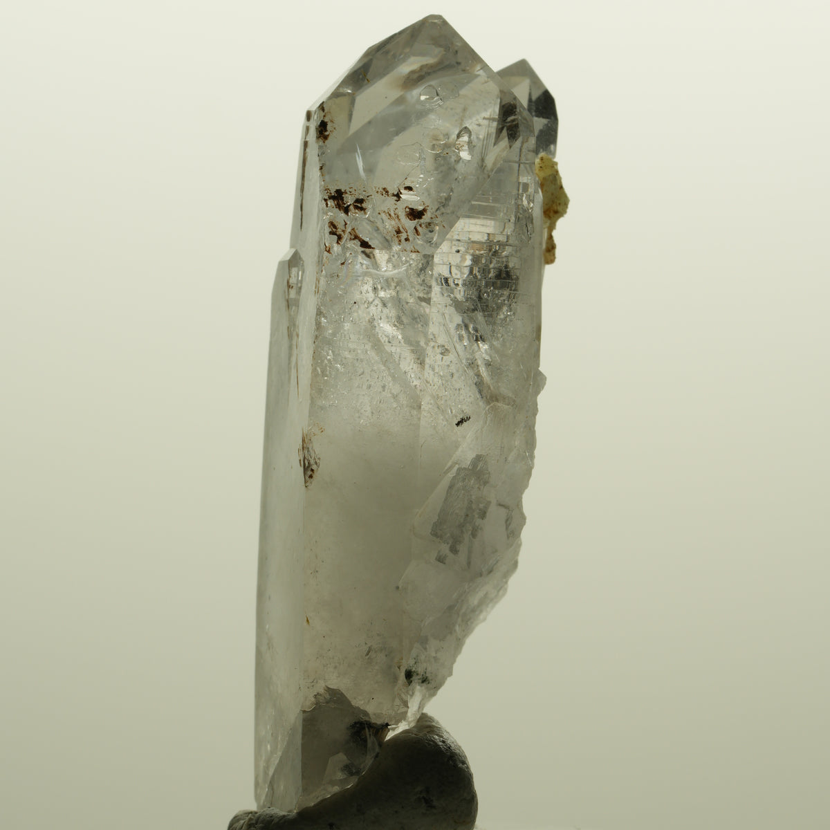 Lemurian Skelett Rauchquarz mit Hämatit, Epidot Streep Mine, Namibia 56*24*19mm #15129