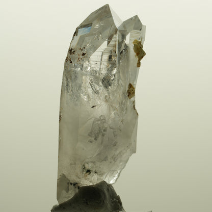 Lemurian Skelett Rauchquarz mit Hämatit, Epidot Streep Mine, Namibia 56*24*19mm #15129