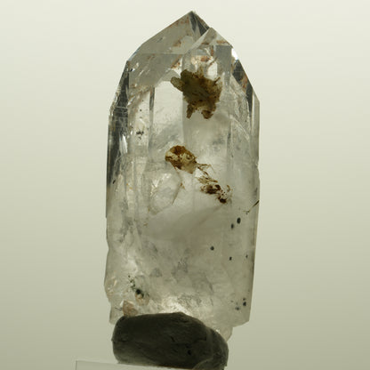 Lemurian Skelett Rauchquarz mit Hämatit, Epidot Streep Mine, Namibia 56*24*19mm #15129
