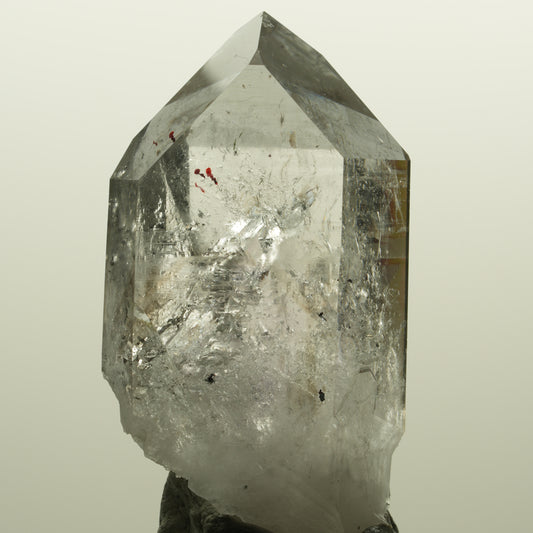 Harlekin Skelett Phantom Amethyst mit Epidot Streep Mine, Namibia 58*32*20mm #15131
