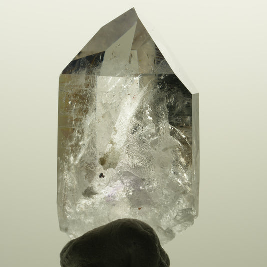 Harlekin Skelett Phantom Amethyst mit Epidot Streep Mine, Namibia 58*32*20mm #15131