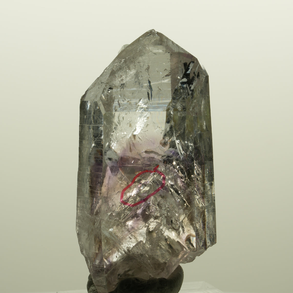 Enhydro Lemurian Skelett Phantom Amethyst, Prehnit 1x Blase Streep Mine Namibia 53*27*20mm #15132