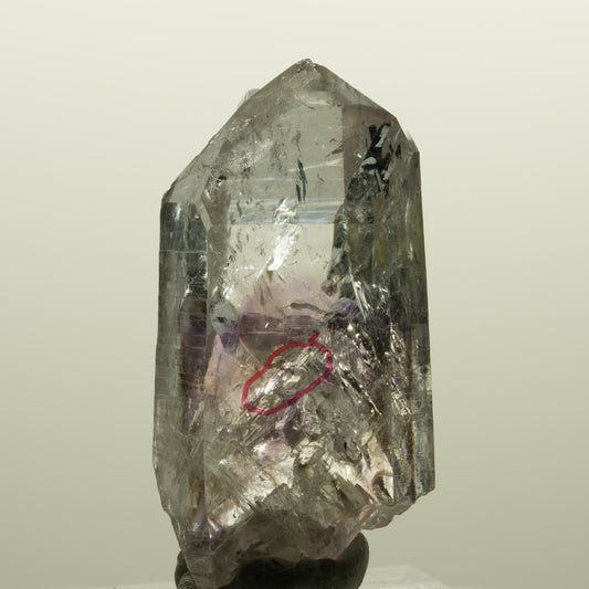 Enhydro Lemurian Skelett Phantom Amethyst, Prehnit 1x Blase Streep Mine Namibia 53*27*20mm #15132