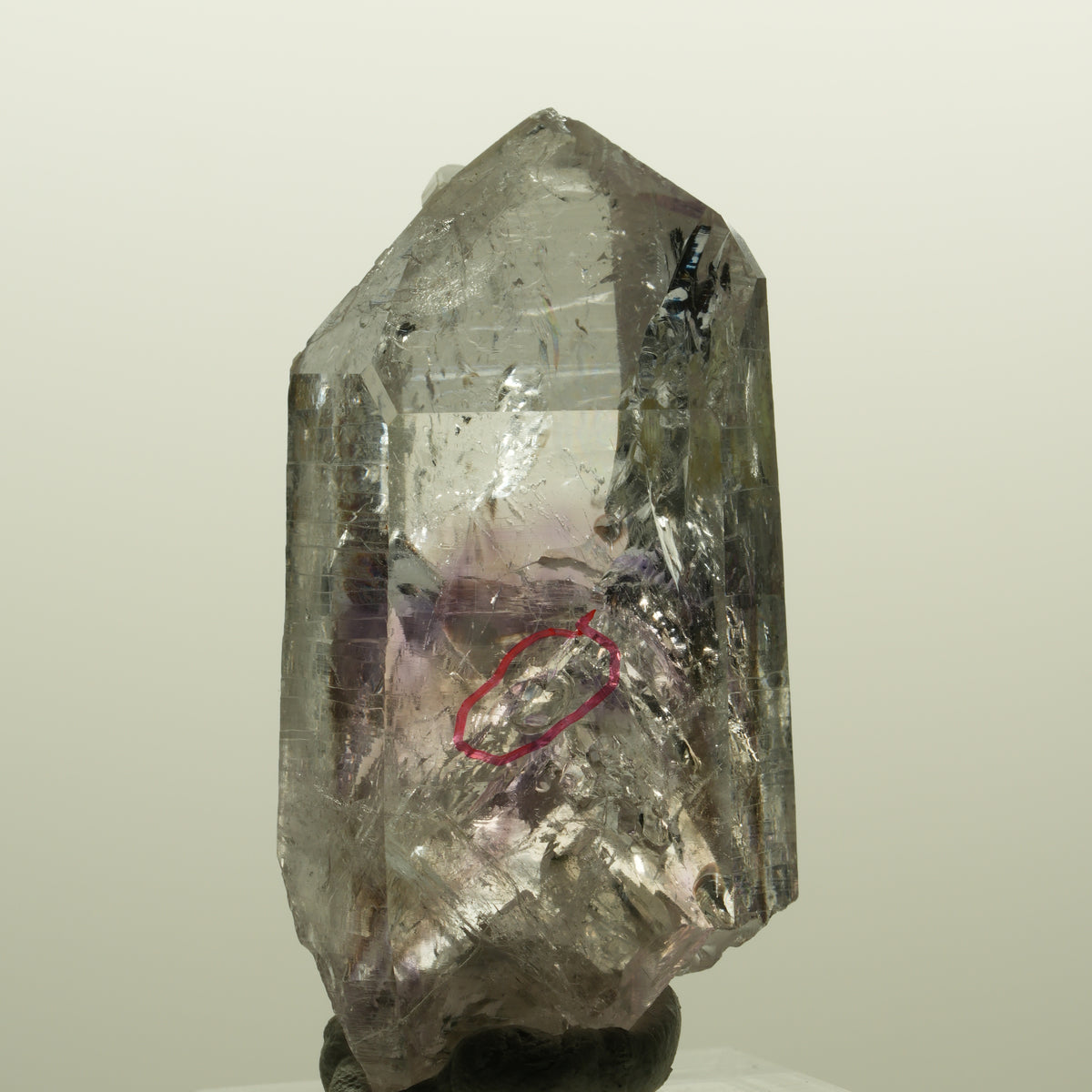 Enhydro Lemurian Skelett Phantom Amethyst, Prehnit 1x Blase Streep Mine Namibia 53*27*20mm #15132