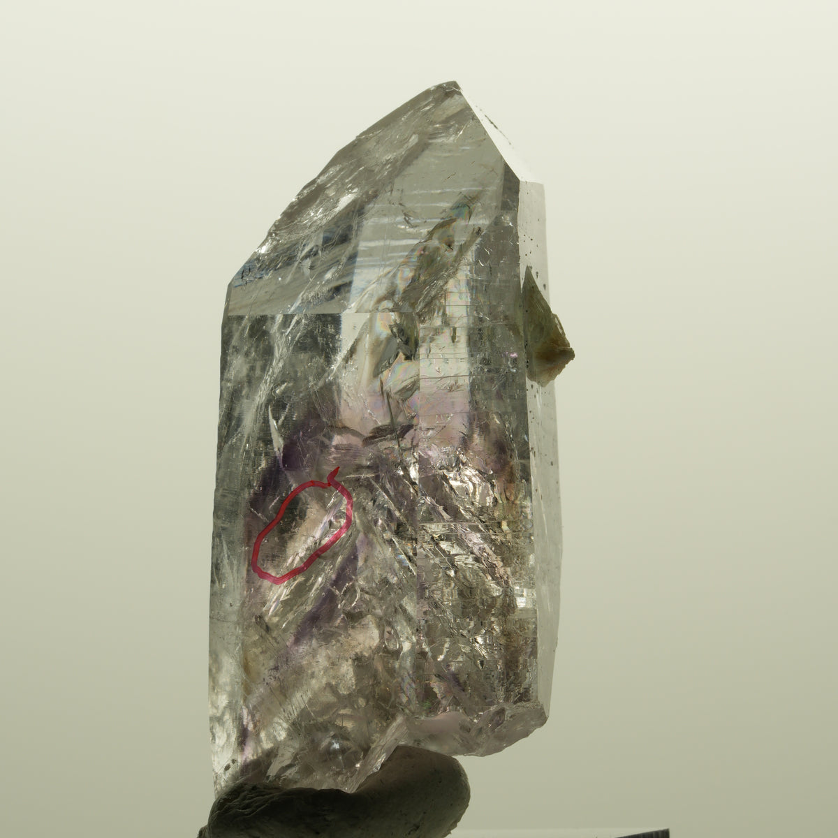 Enhydro Lemurian Skelett Phantom Amethyst, Prehnit 1x Blase Streep Mine Namibia 53*27*20mm #15132