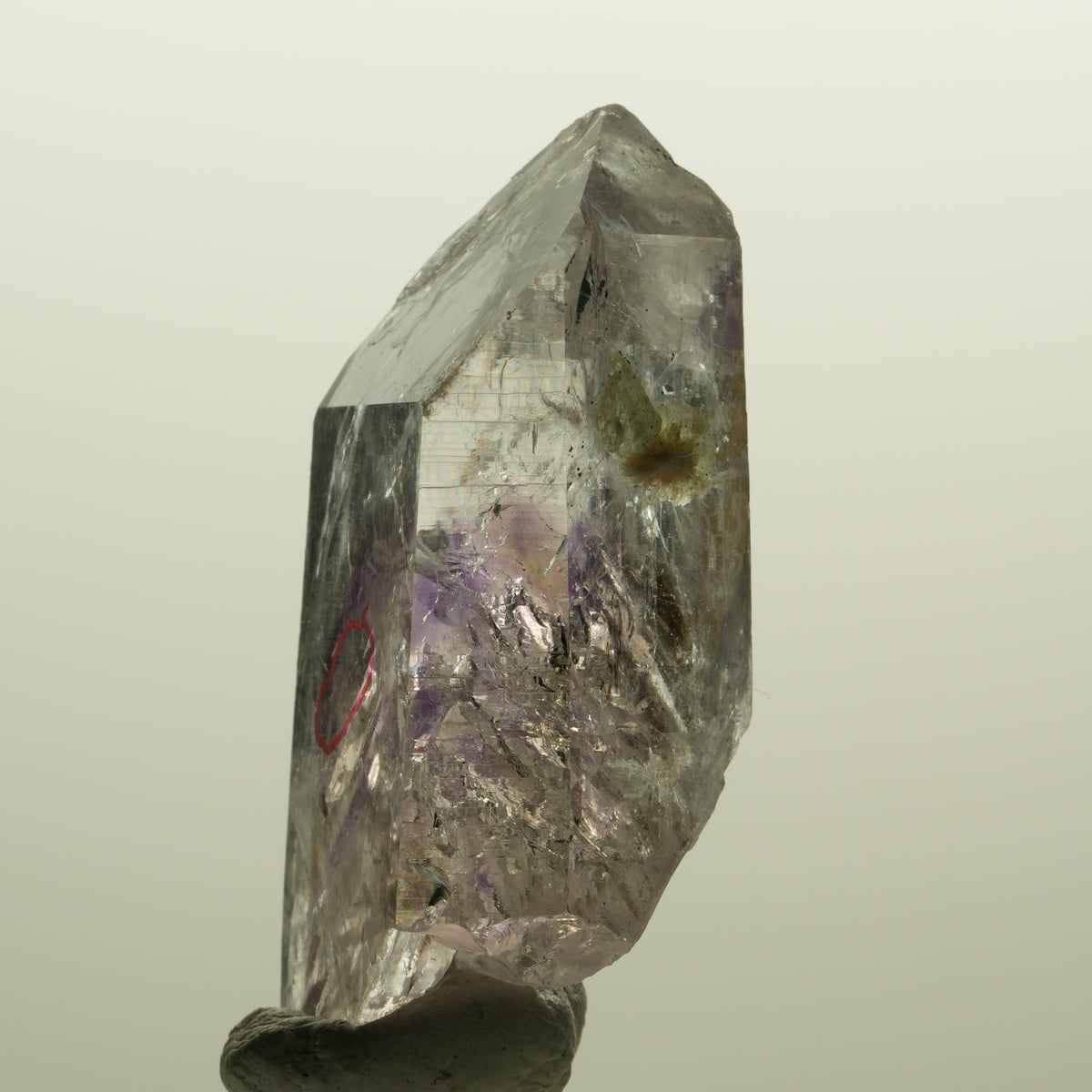 Enhydro Lemurian Skelett Phantom Amethyst, Prehnit 1x Blase Streep Mine Namibia 53*27*20mm #15132