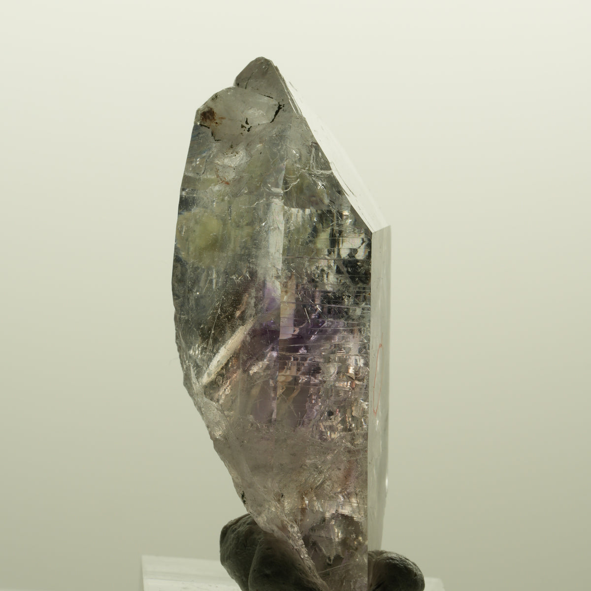 Enhydro Lemurian Skelett Phantom Amethyst, Prehnit 1x Blase Streep Mine Namibia 53*27*20mm #15132