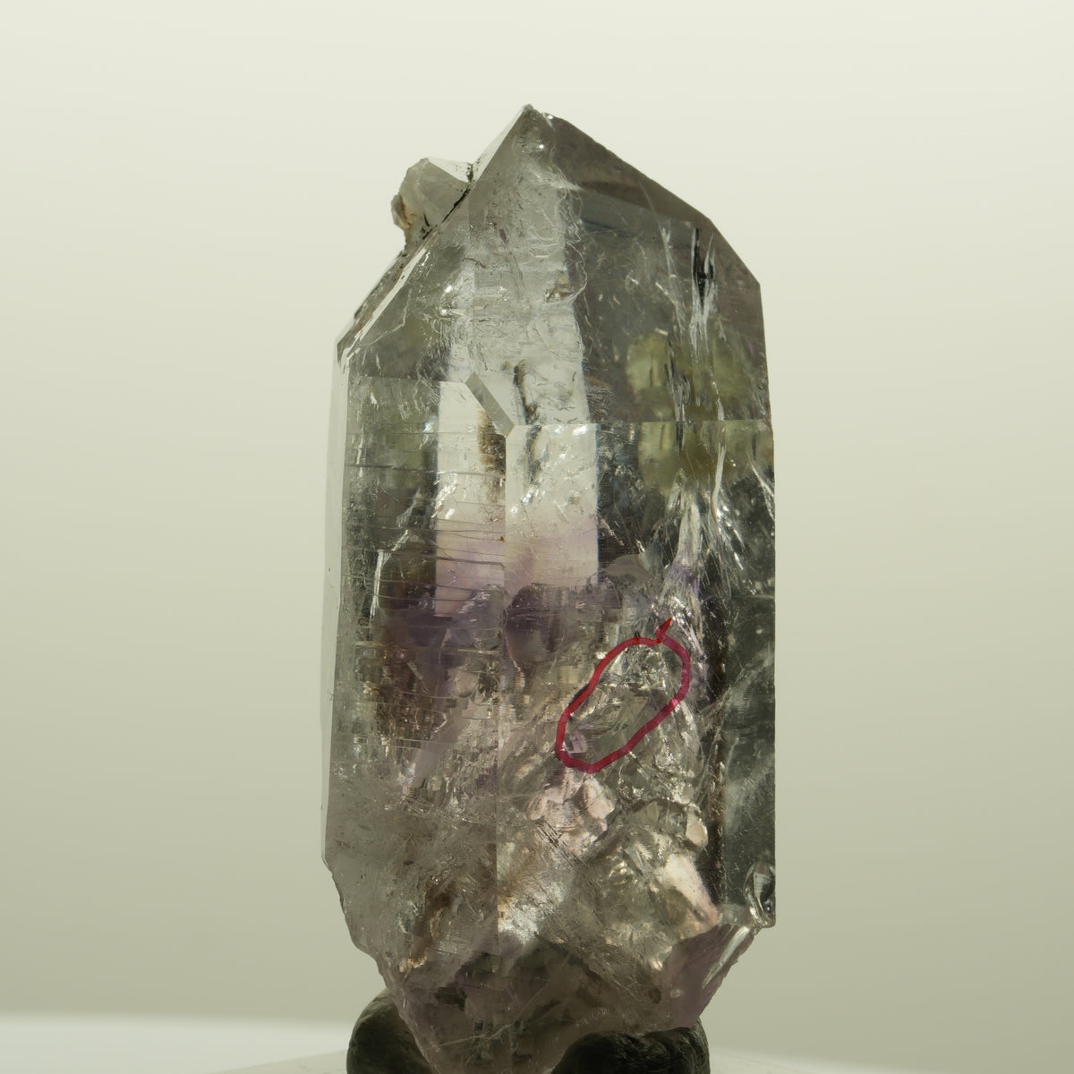 Enhydro Lemurian Skelett Phantom Amethyst, Prehnit 1x Blase Streep Mine Namibia 53*27*20mm #15132