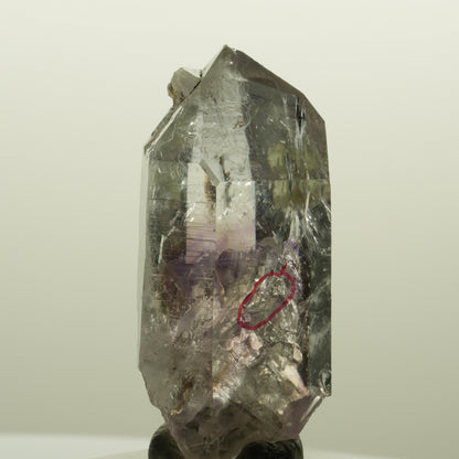 Enhydro Lemurian Skelett Phantom Amethyst, Prehnit 1x Blase Streep Mine Namibia 53*27*20mm #15132