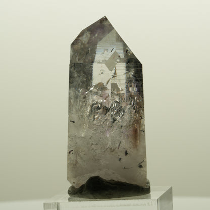 Harlekin Lemurian Phantom Amethyst mit Analcim Streep Mine, Namibia 47*25*22mm #15133