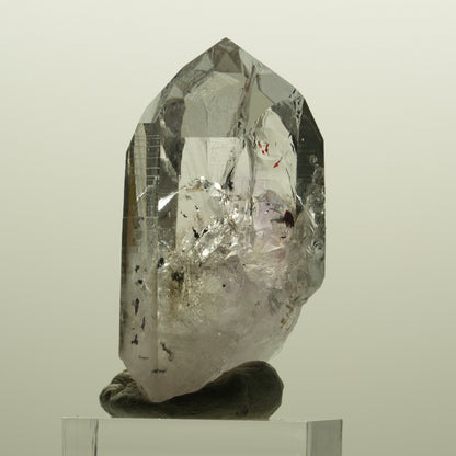 Harlekin Lemurian Phantom Amethyst mit Analcim Streep Mine, Namibia 47*25*22mm #15133