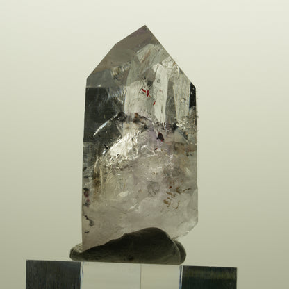 Harlekin Lemurian Phantom Amethyst mit Analcim Streep Mine, Namibia 47*25*22mm #15133
