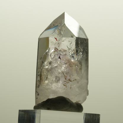 Harlekin Lemurian Phantom Amethyst mit Analcim Streep Mine, Namibia 47*25*22mm #15133