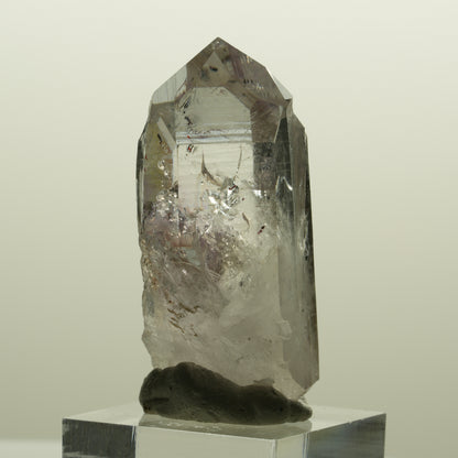 Harlekin Lemurian Phantom Amethyst mit Analcim Streep Mine, Namibia 47*25*22mm #15133