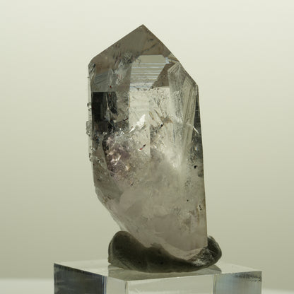 Harlekin Lemurian Phantom Amethyst mit Analcim Streep Mine, Namibia 47*25*22mm #15133