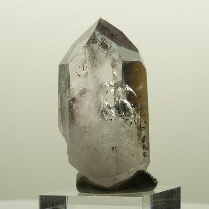 Harlekin Lemurian Phantom Amethyst mit Analcim Streep Mine, Namibia 47*25*22mm #15133