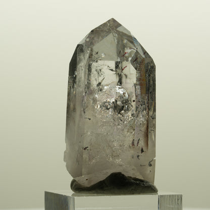 Harlekin Lemurian Phantom Amethyst mit Analcim Streep Mine, Namibia 47*25*22mm #15133