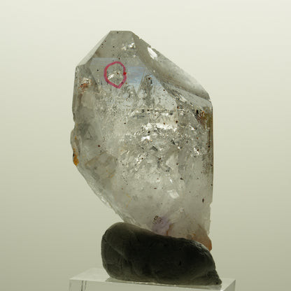 Enhydro Skelett Phantom Amethyst mit Hämatit, 1x Blase Streep Mine, Namibia 51*30*17mm #15134